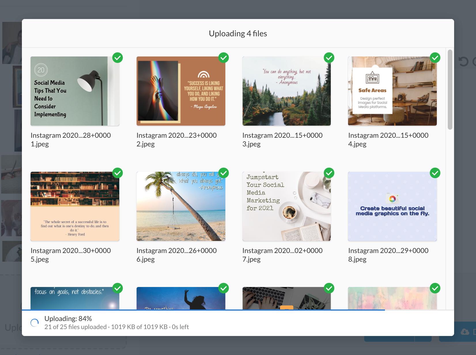 Import photos from your Instagram account into Stencil