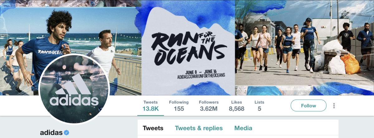 Twitter Header Adidas Example