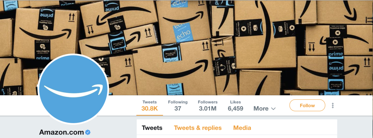 Twitter Header Amazon Example