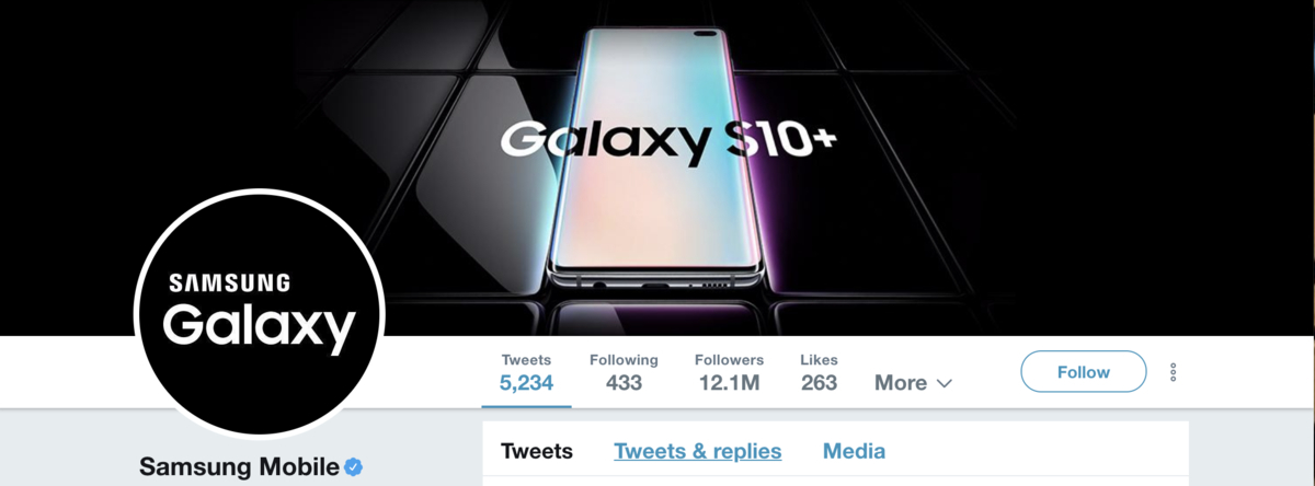 Twitter Header Samsung Example