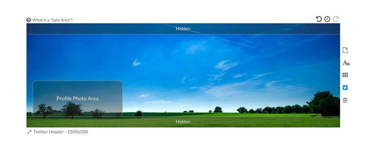 Twitter Header Safe Area