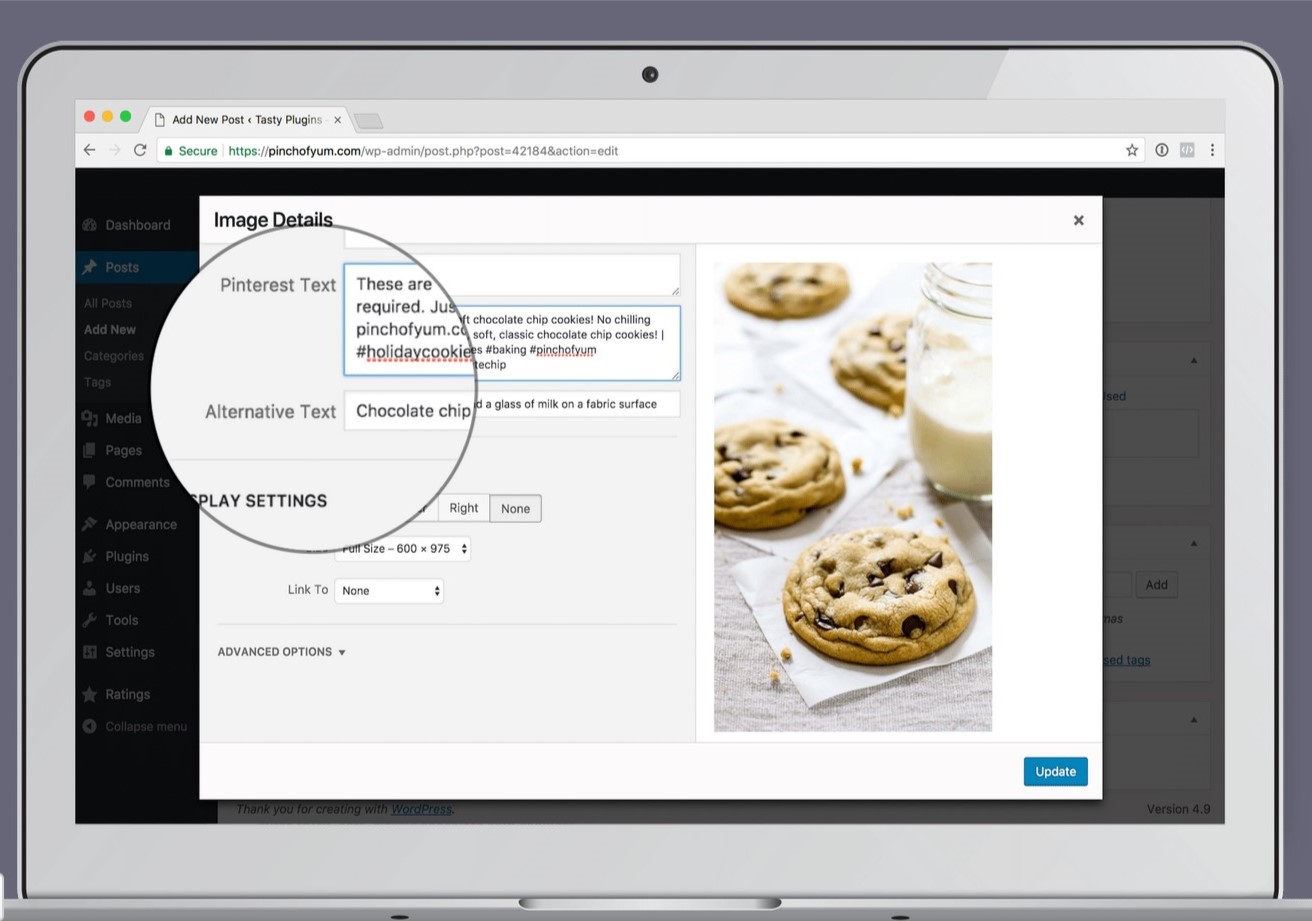 WPTasty WordPress plugin for Pinterest