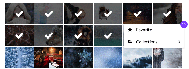 Collections multiselect