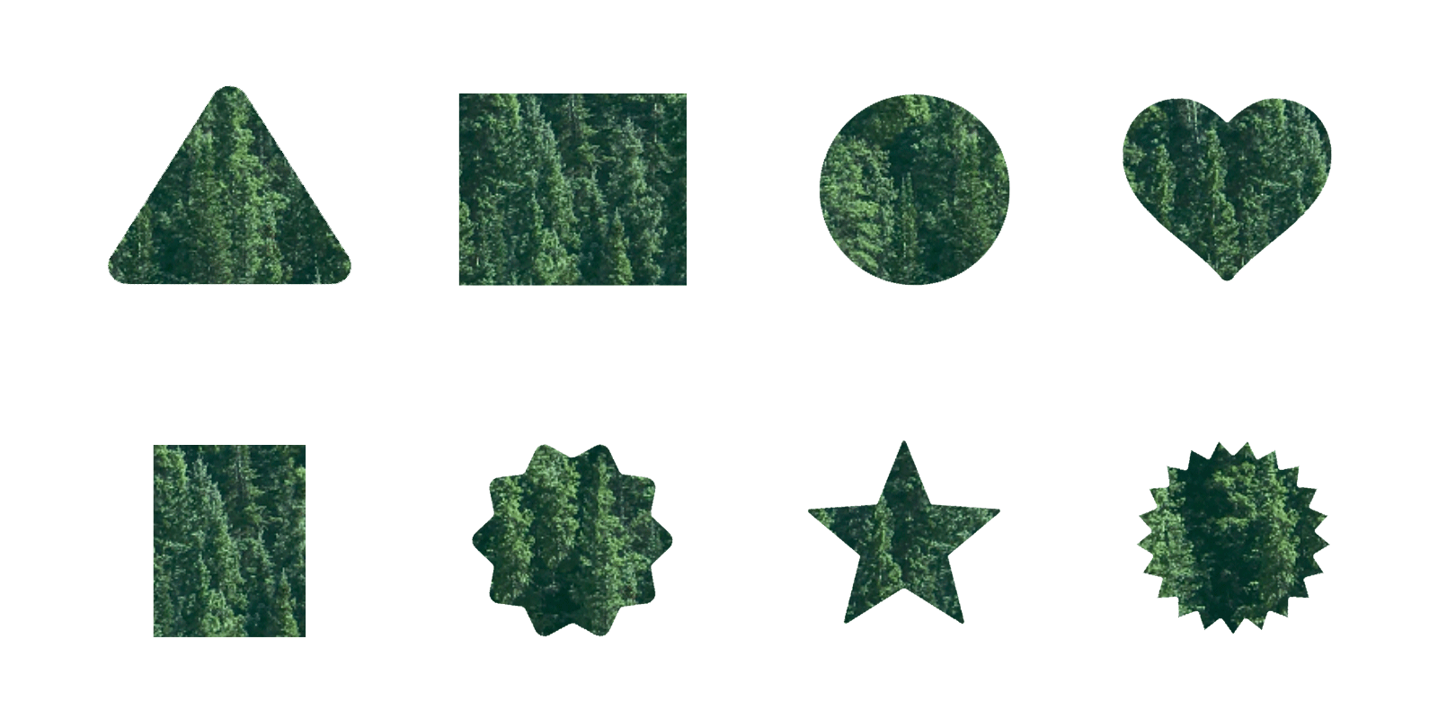 Crop shapes
