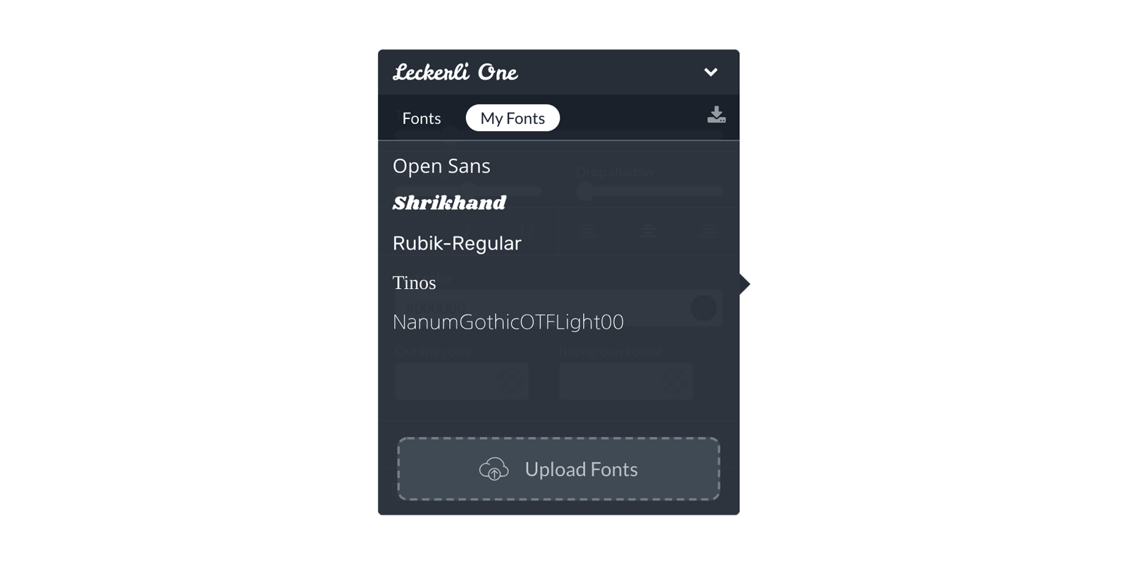 Font uploads