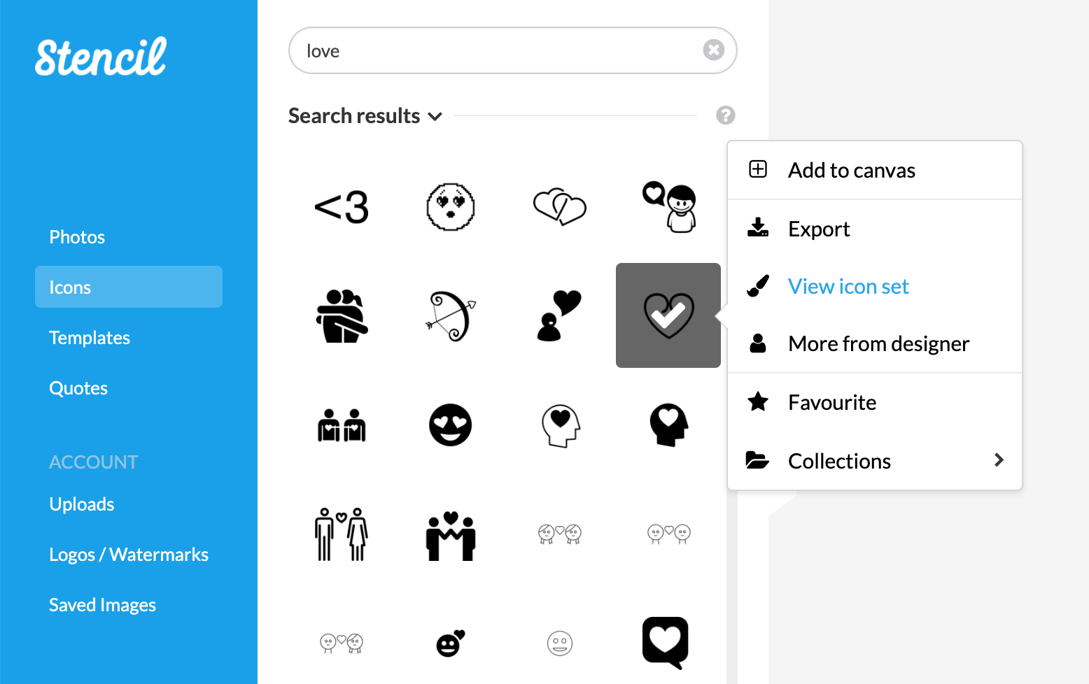 Sample The Noun Project Icon Search